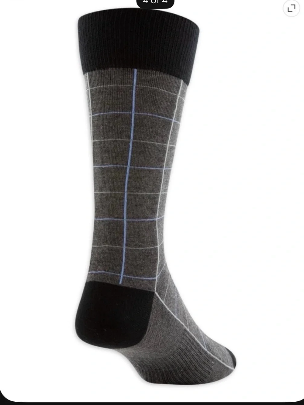 Men's Dress Sock 3-Pack - Black & Gray